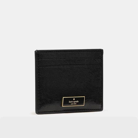 Kate Spade Bridget Crinkle Patent Card Holder - Picture 2 of 5
